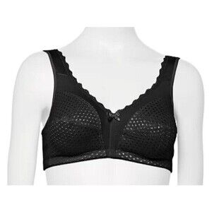 Carnival Bra Size 38DDD Color Black Wirefree Bra.